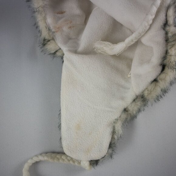 Faux Fur Polyester Puffy Trapper Hat - Picture 5 of 7